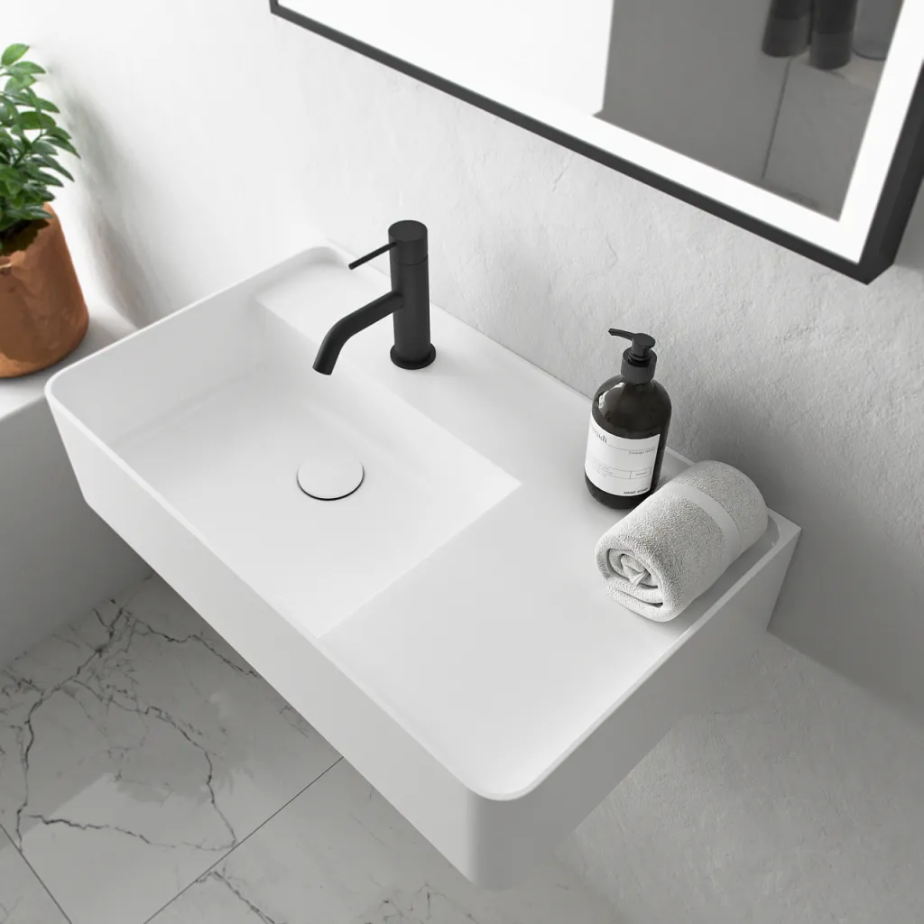 Coco 6L - Waschbecken 60x35 cm, Mathvid SolidTec®