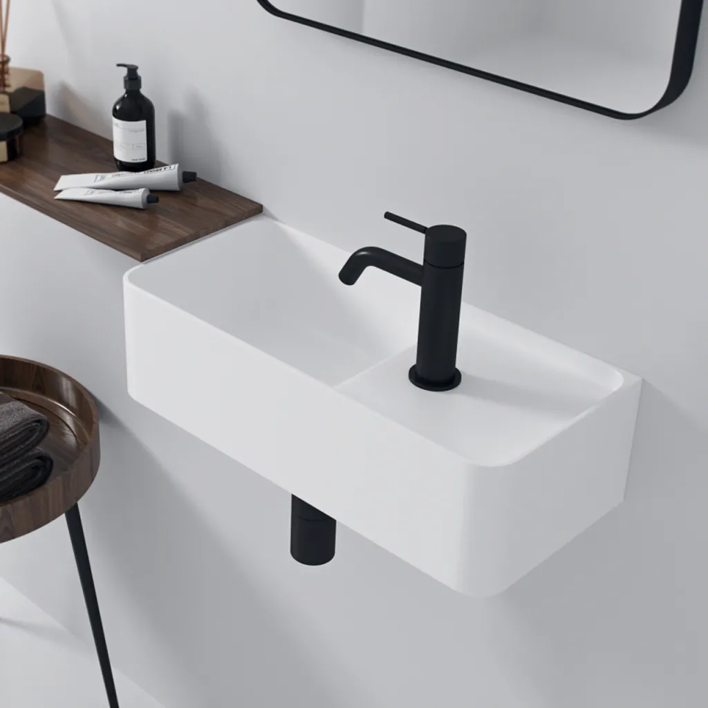 Coco 4L - 50x22,5 Spülbecken links, Mathvid SolidTec®