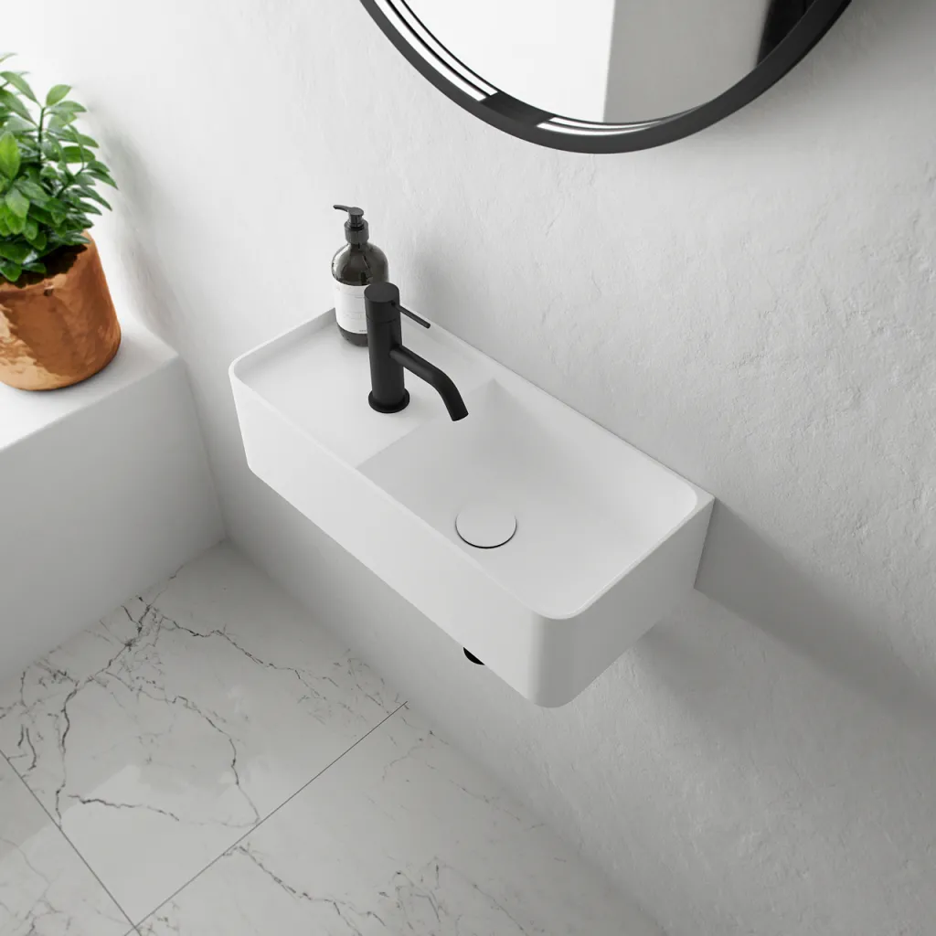 Coco 4R - Waschbecken 50x22,5 cm, Mathvid SolidTec®