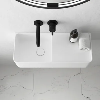Coco 5L - Waschbecken 60x25 cm, Mathvid SolidTec®