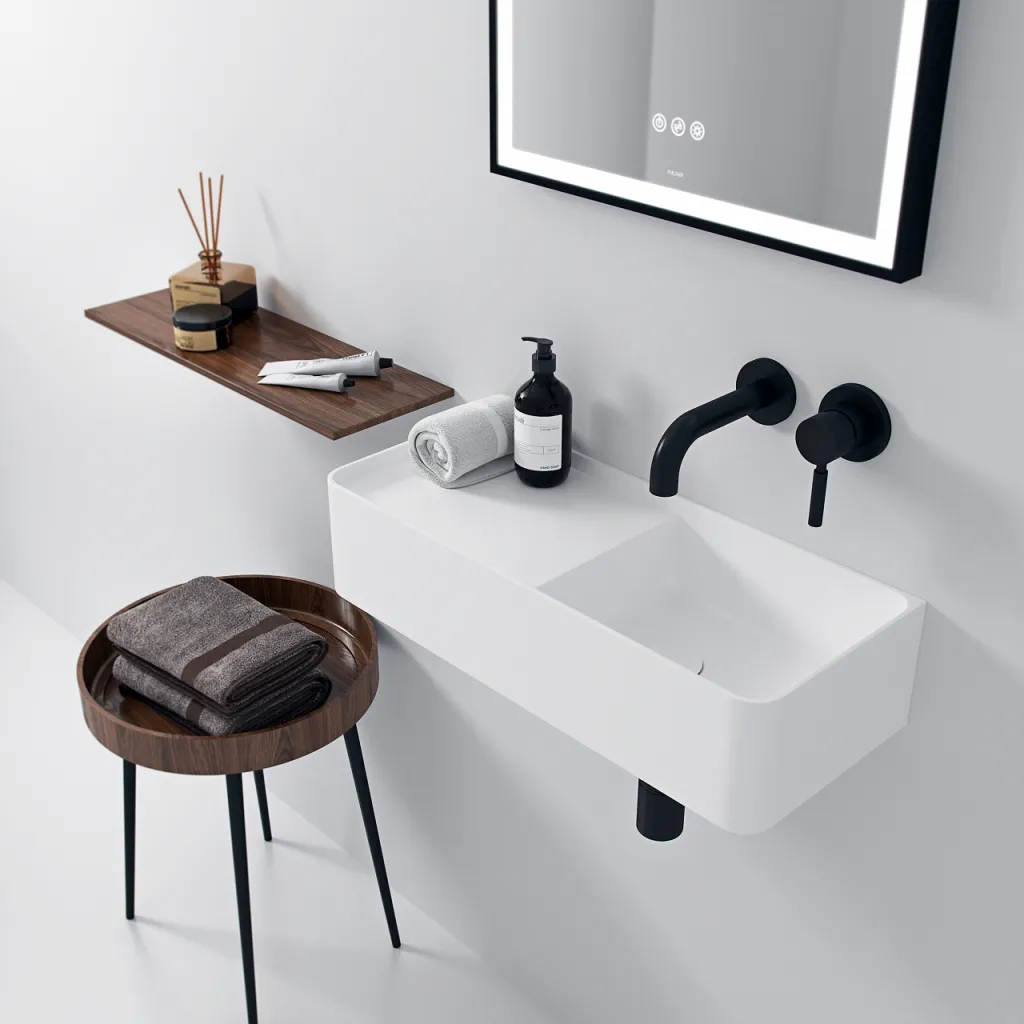 Coco 5R - Waschbecken 60x25 cm, Mathvid SolidTec®