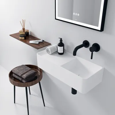 Coco 5R - Waschbecken 60x25 cm, Mathvid SolidTec®
