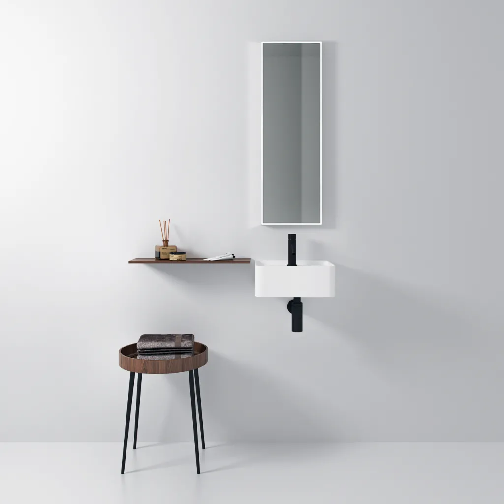 Coco 36 - 36x28 Waschbecken, Mattweiß SolidTec®
