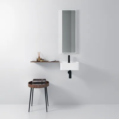 Coco 36 - 36x28 Waschbecken, Mattweiß SolidTec®