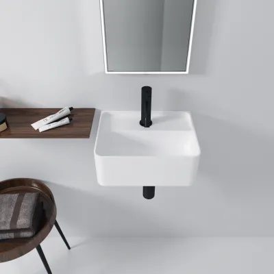 Coco 36 - 36x28 Waschbecken, Mattweiß SolidTec®