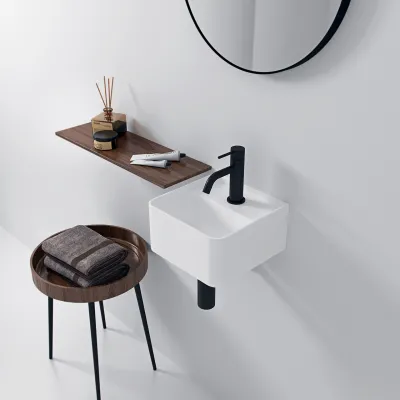 Coco 27 - Waschbecken 27x27 cm, Mathvid SolidTec®