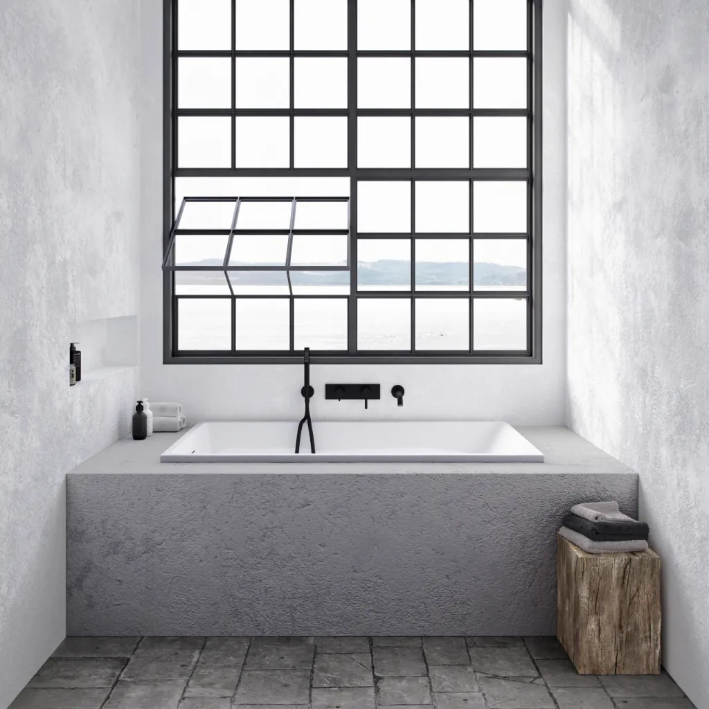 Pulcher Norma 1500 - Einbaubadewanne 150x75 cm, Weiß glänzend