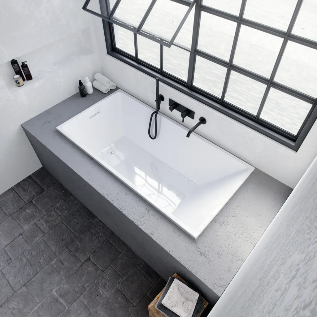 Pulcher Norma 1500 - Einbaubadewanne 150x75 cm, Weiß glänzend
