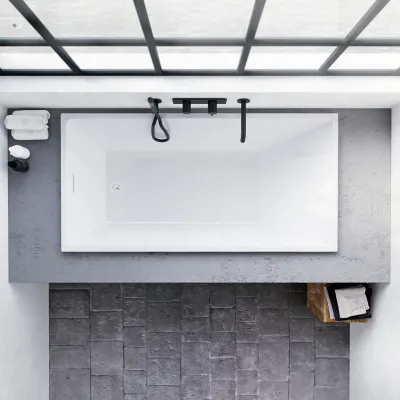 Pulcher Norma 1500 - Einbaubadewanne 150x75 cm, Weiß glänzend