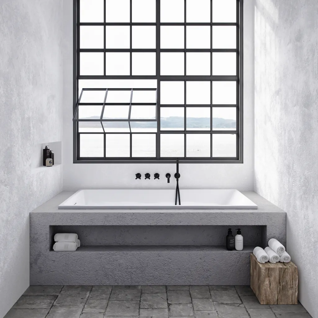 Pulcher Norma 1700 - Einbaubadewanne 170x80 cm, Weiß glänzend