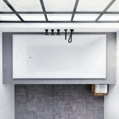 Pulcher Norma 1700 - Einbaubadewanne 170x80 cm, Weiß glänzend