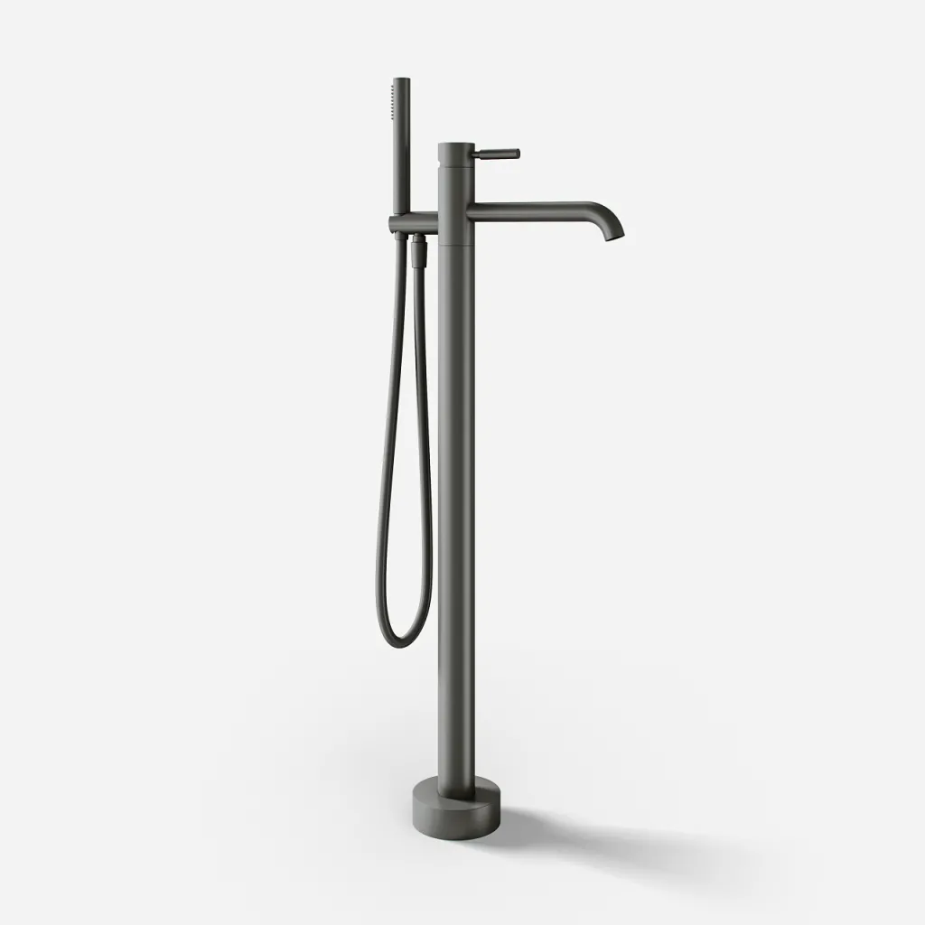 Semplice SQ2 - Freistehende Wannenarmatur, PVD Matt Gun Metal