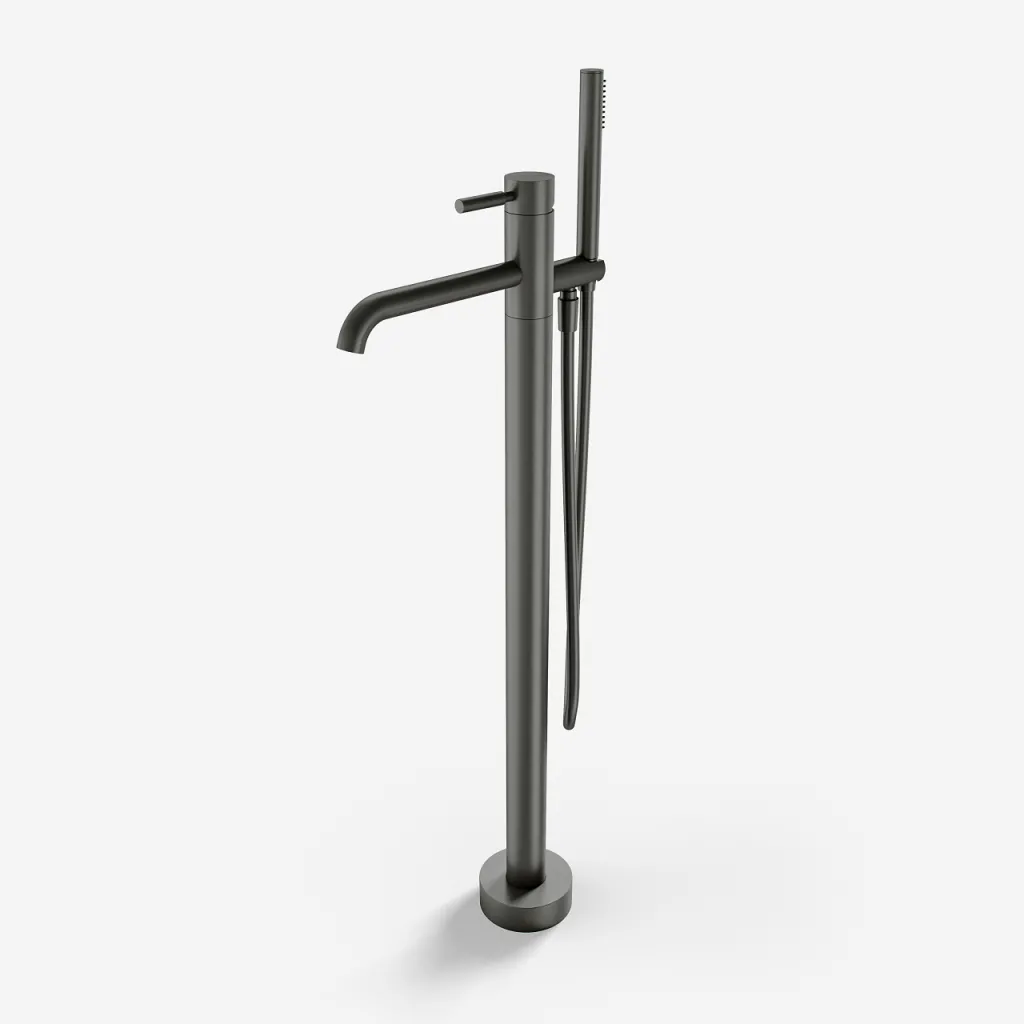 Semplice SQ2 - Freistehende Wannenarmatur, PVD Matt Gun Metal