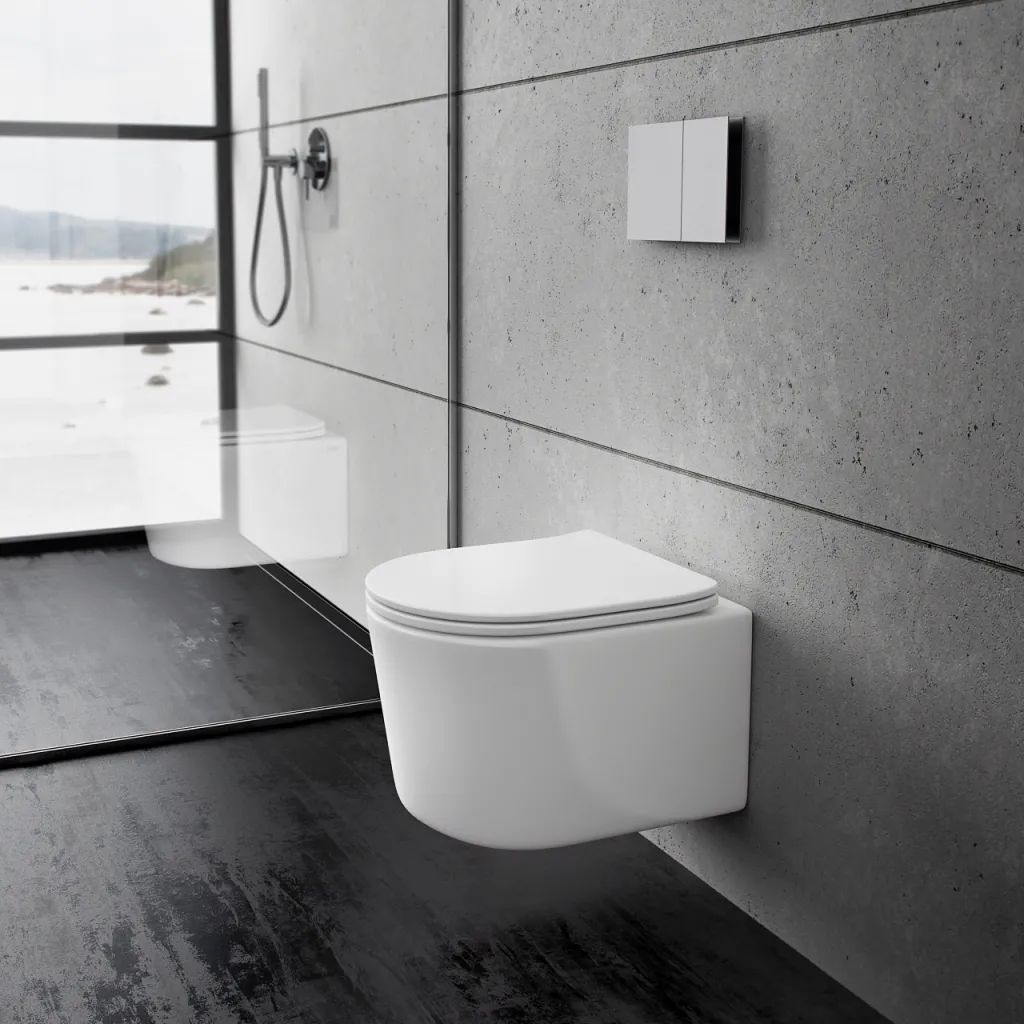 Soho PS2-18 - WC 49 cm, Weiß, Rimless + EasyClean Coat