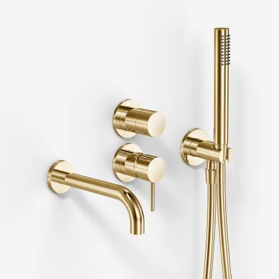 Semplice SBR901 S11 - Wannen-/Duscharmatur, Messing poliert, natur