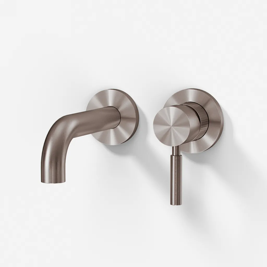 Semplice SHV102 S02 - Waschtischmischer, 15 cm Auslauf, PVD Brushed Steel