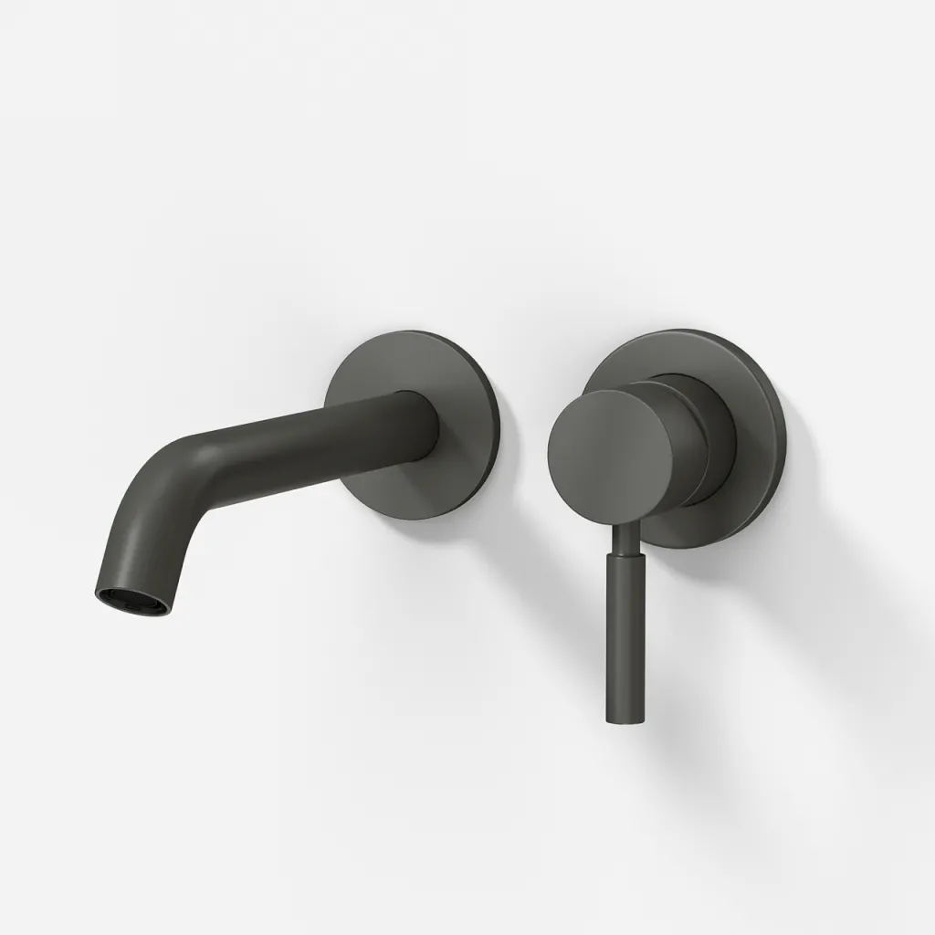 Semplice SHV102 S03 - Waschtischmischer, 20 cm Auslauf, PVD Matt Gun Metal