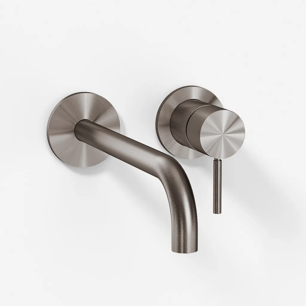 Semplice SHV502 S02 - Wasserhahn, 19 cm Auslauf, PVD-gebürsteter Stahl