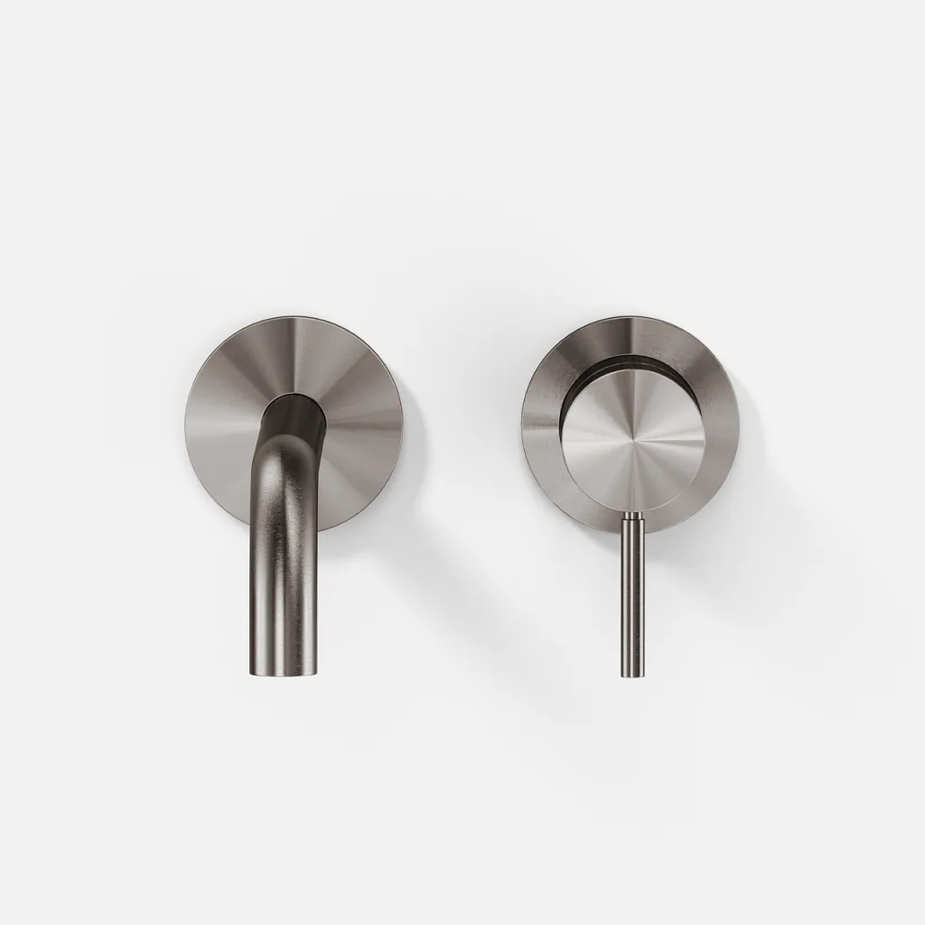 Semplice SHV502 S02 - Wasserhahn, 19 cm Auslauf, PVD-gebürsteter Stahl
