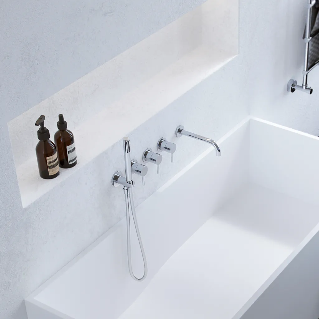 Semplice STB801 S11 - Thermostatset Wanne/Dusche, Chrom
