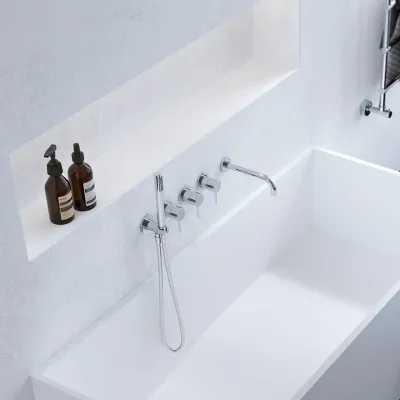 Semplice STB801 S11 - Thermostatset Wanne/Dusche, Chrom