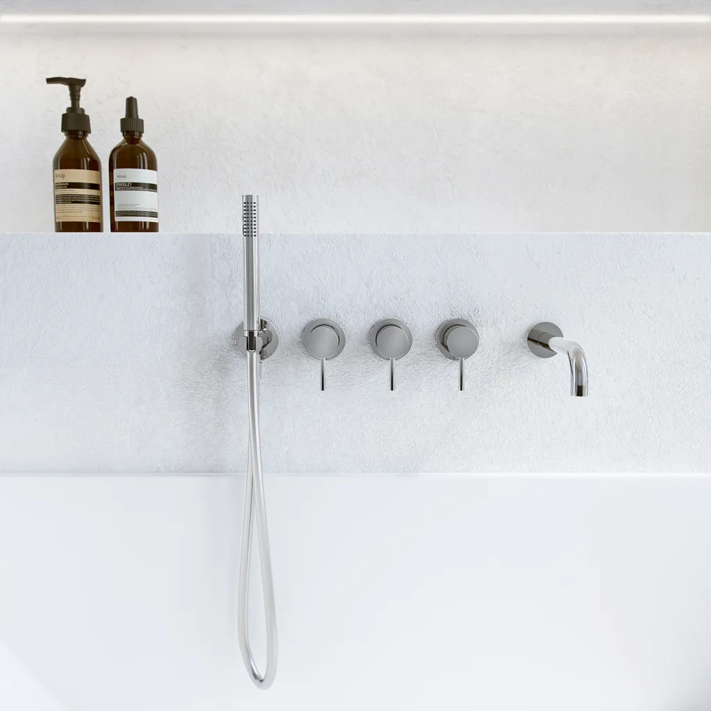 Semplice STB801 S11 - Thermostatset Wanne/Dusche, Chrom
