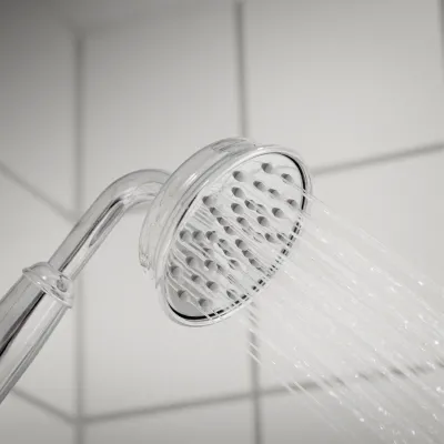 Hassel&Teudt HBR800 S01 - Duschstangenset mit Ø21 cm. Rain DeLuxe mit EasyClean, Chrom
