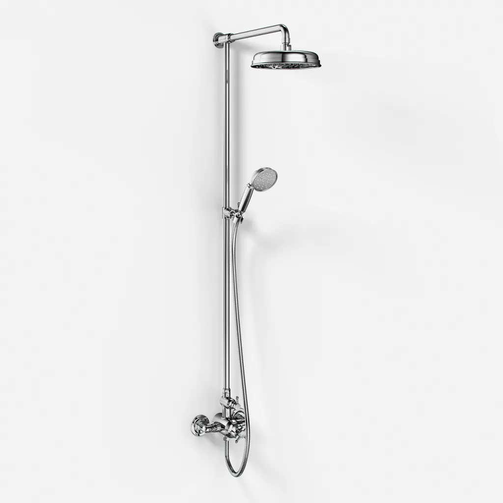 Hassel&Teudt HBT900 - SmartTerm Duschstangenset mit Ø21 cm. Rain DeLuxe mit EasyClean, Chrom