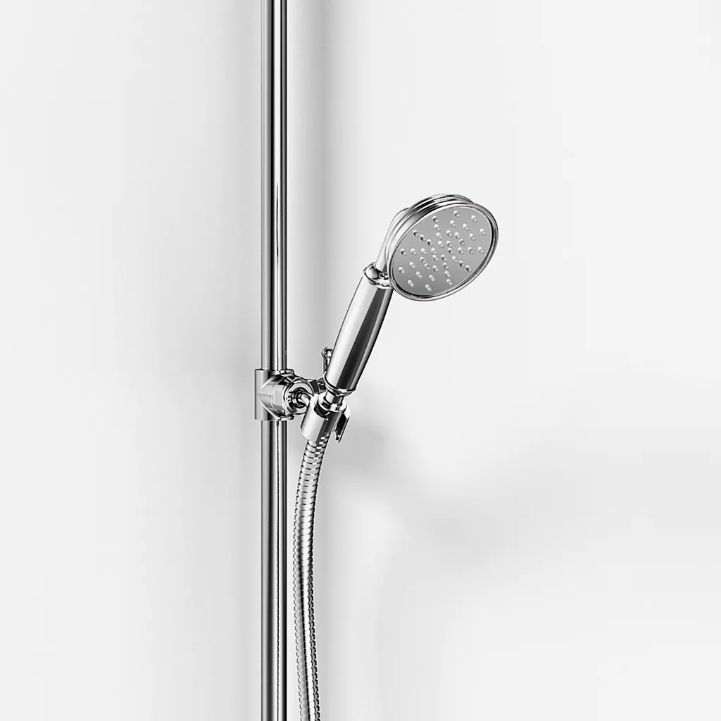 Hassel&Teudt HBT900 - SmartTerm Duschstangenset mit Ø21 cm. Rain DeLuxe mit EasyClean, Chrom