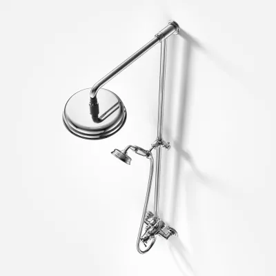 Hassel&Teudt HBT900 - SmartTerm Duschstangenset mit Ø21 cm. Rain DeLuxe mit EasyClean, Chrom