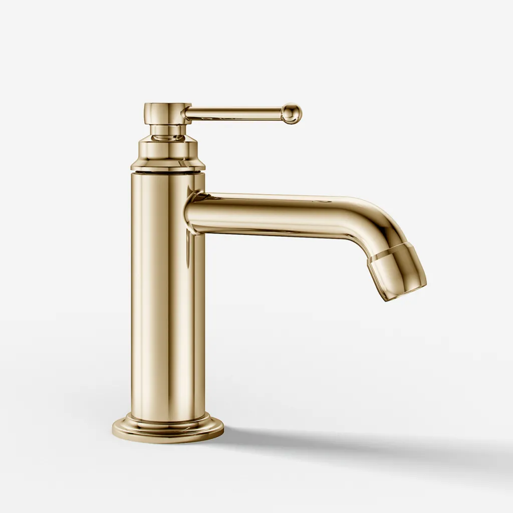 Hassel&Teudt HHV401 - Waschtischarmatur, Messing poliert, natur