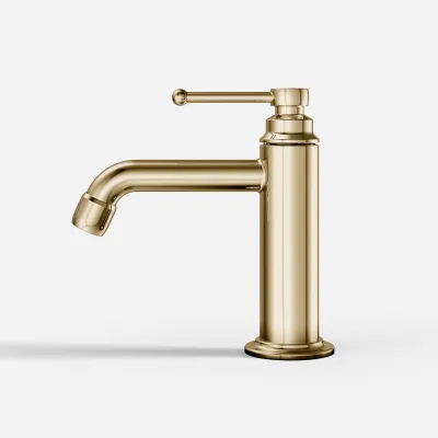 Hassel&Teudt HHV401 - Waschtischarmatur, Messing poliert, natur