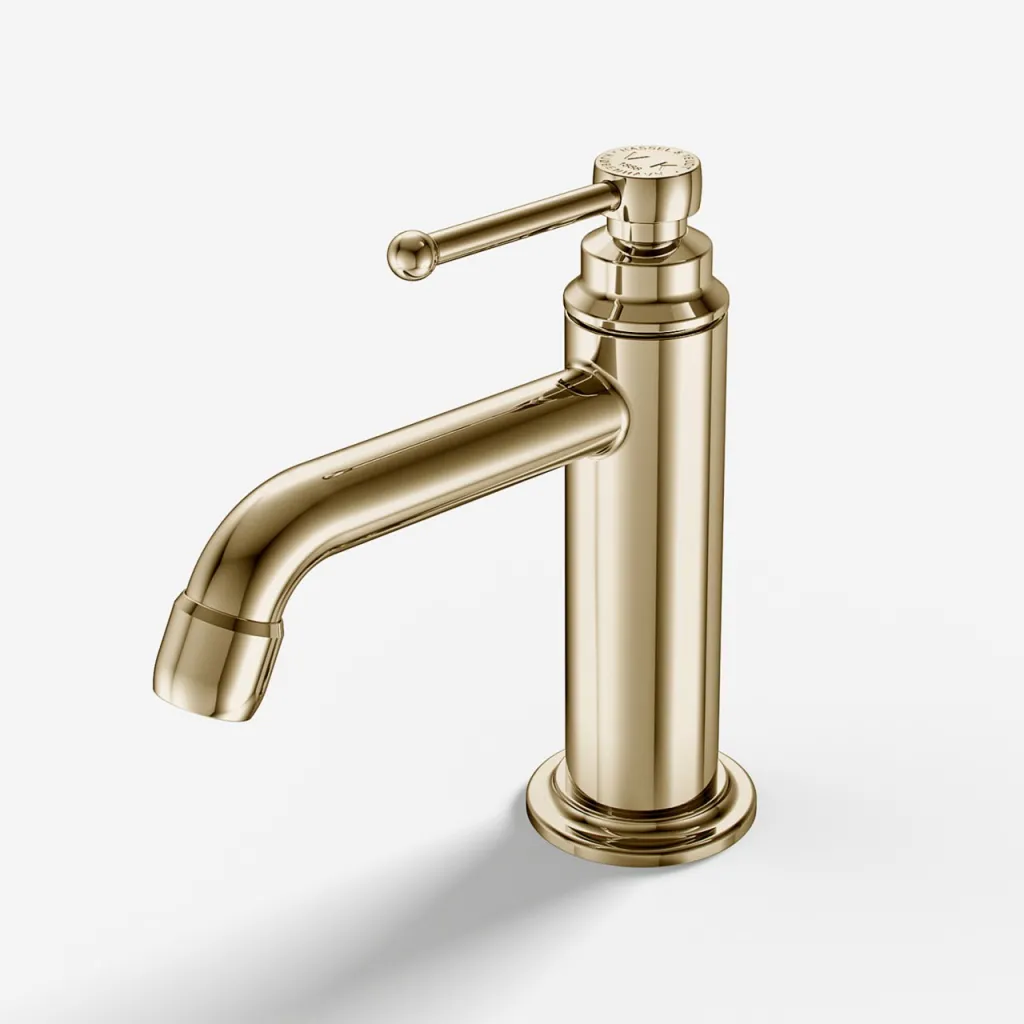 Hassel&Teudt HHV401 - Waschtischarmatur, Messing poliert, natur