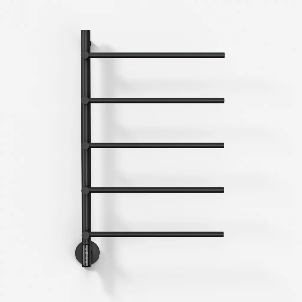 Pulcher® Semplice PS05 -  Elektrischer Handtuchwärmer, 48 x 80 cm, Mattschwarz