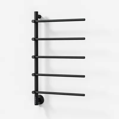 Pulcher® Semplice PS05 -  Elektrischer Handtuchwärmer, 48 x 80 cm, Mattschwarz