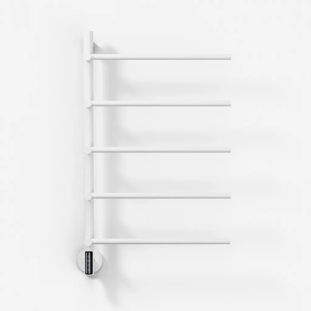 Pulcher® Semplice PS05 -  Elektrischer Handtuchwärmer, 48 x 80 cm, Mattweiß