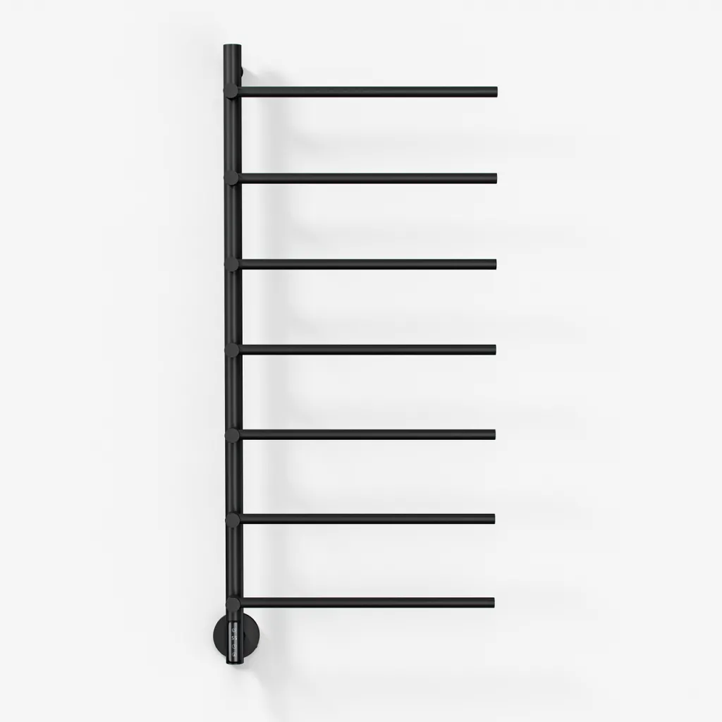 Pulcher® Semplice PS07 -  Elektrischer Handtuchwärmer, 48 x 110 cm, Mattschwarz
