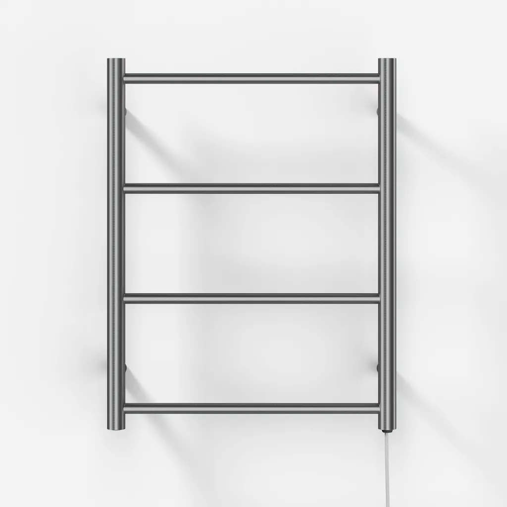 Pulcher Minimalism PM64 - Elektrischer Handtuchwärmer, 50 x 64 cm, gebürsteter Edelstahl