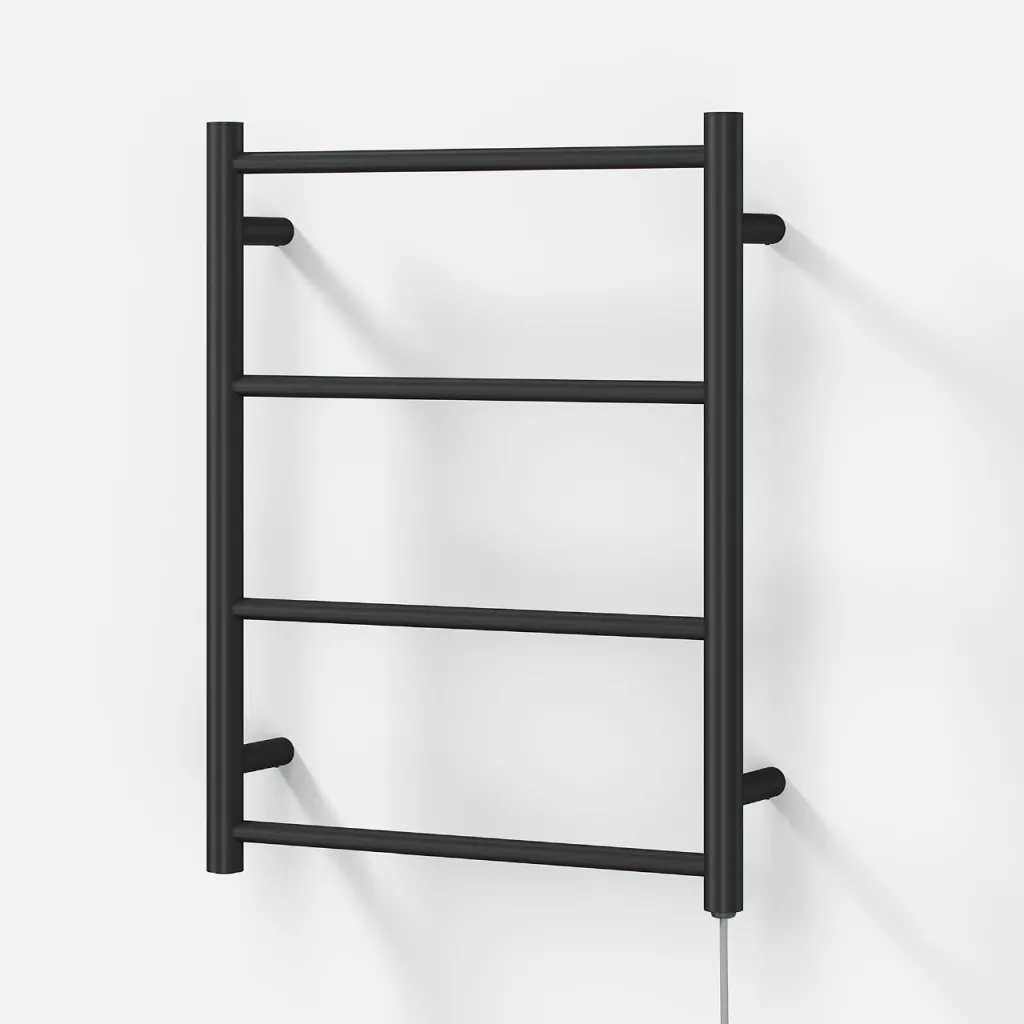 Pulcher Minimalism PM64 - Elektrischer Handtuchwärmer, 50 x 64 cm, Mattschwarz