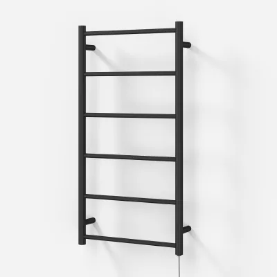 Pulcher Minimalism PM96 - Elektrischer Handtuchwärmer, 50 x 96h cm, Mattschwarz