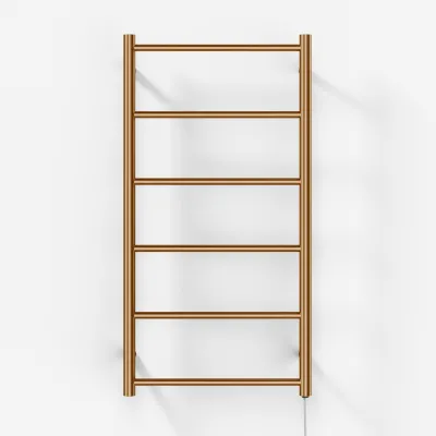 Pulcher Minimalism PM96 - Elektrischer Handtuchwärmer, 50 x 96 cm. PVD gebürstetes Kupfer