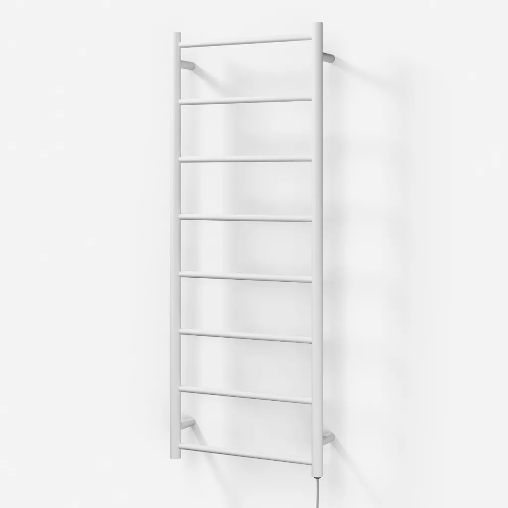Pulcher Minimalism PM128 - Elektrischer Handtuchwärmer, 50 x 128h cm, Mattweiß