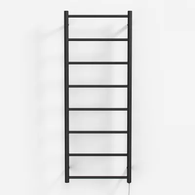 Pulcher Minimalism PM128 - Elektrischer Handtuchwärmer, 50 x 128 cm. Mattschwarz