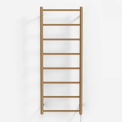 Pulcher Minimalism PM128 - Elektrischer Handtuchwärmer, 50 x 128 cm, PVD gebürstetes Kupfer