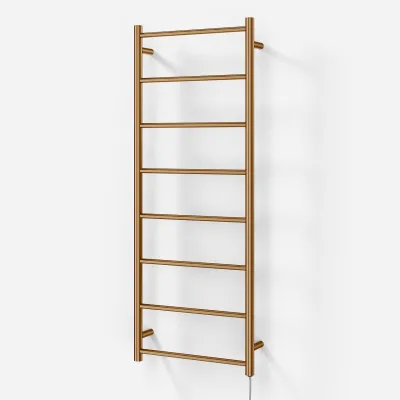 Pulcher Minimalism PM128 - Elektrischer Handtuchwärmer, 50 x 128 cm, PVD gebürstetes Kupfer