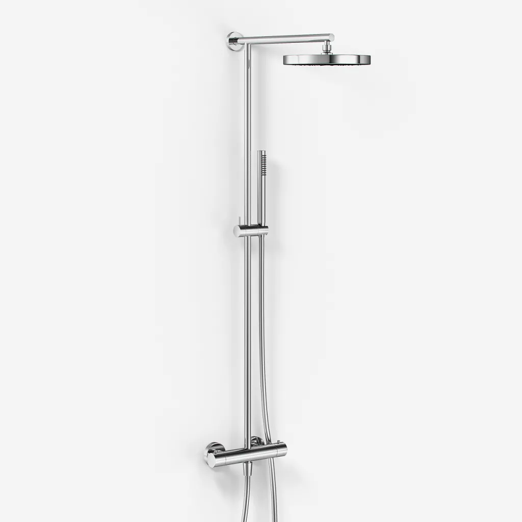Semplice SRL10 -  Thermostatset, XL Rain DeLuxe Ø24 mit EasyClean, Chrom