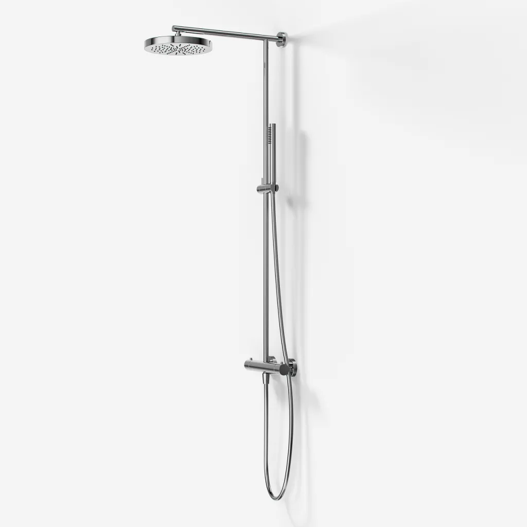 Semplice SRL10 -  Thermostatset, XL Rain DeLuxe Ø24 mit EasyClean, Chrom