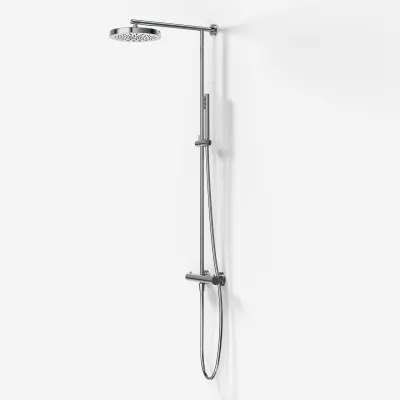 Semplice SRL10 -  Thermostatset, XL Rain DeLuxe Ø24 mit EasyClean, Chrom