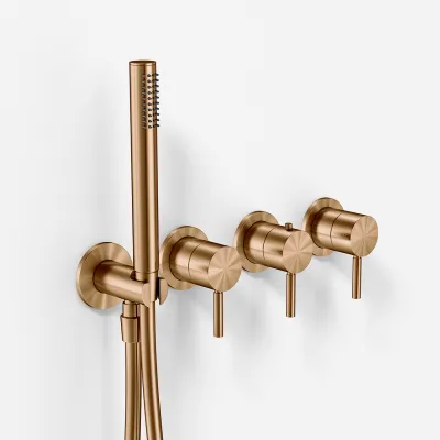 Semplice STB801 - Thermostatset, PVD gebürstetes Kupfer