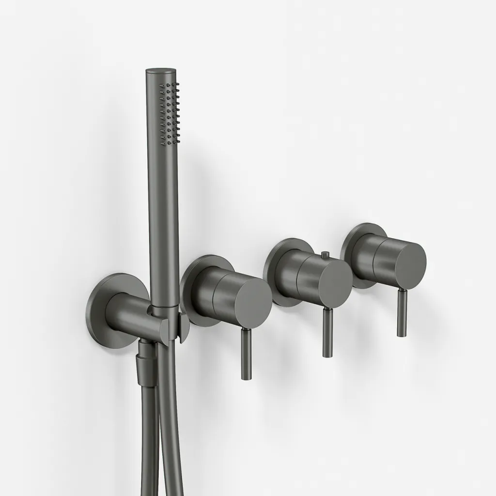 Semplice STB801 - Thermostat-Set, PVD Matt Gun Metal